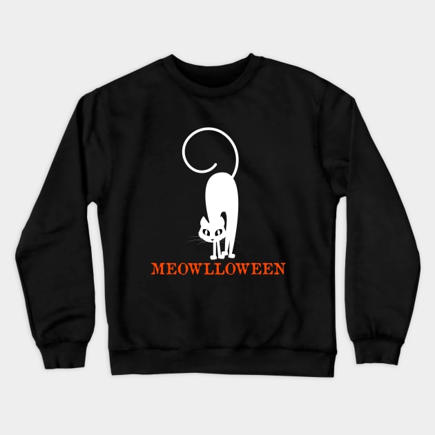 Meowlloween | Monster Face Costume Halloween| Trick or treat | Halloween gift | Spooky season gifts | Halloween Decor gifts | Funny Halloween Trick or treat | Alien Lovers Halloween | Halloween monsters | Spooky season Crewneck Sweatshirt by johnii1422